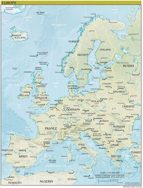 Map Of Europe For Kids - Maping Resources