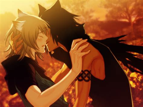 kissing, Nekomimi, Yaoi, Cat, Ears, Anime, Anime, Boys Wallpapers HD ...