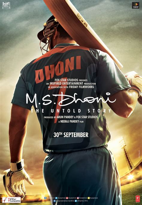 M.S. Dhoni: The Untold Story (#6 of 8): Extra Large Movie Poster Image ...