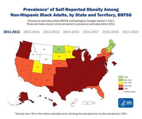 Cdc Obesity Maps Of Trends In America