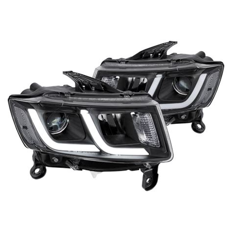 Lumen® - Jeep Grand Cherokee with Factory Halogen Headlights 2015 Black ...