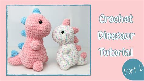 Pink Crochet Dinosaur Plush Stuffed Animals & Plushies Toys Toys & Games etna.com.pe