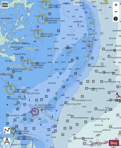 CHANDELEUR AND BRETON SOUNDS (Marine Chart : US11363_P55) | Nautical ...