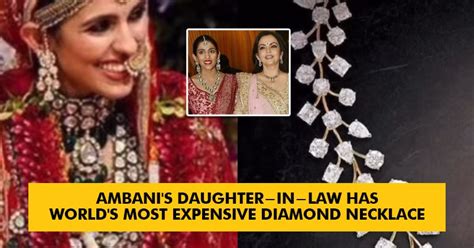 Nita Ambani Gifted Bahu Shloka World’s Costliest Diamond Necklace, Bet ...