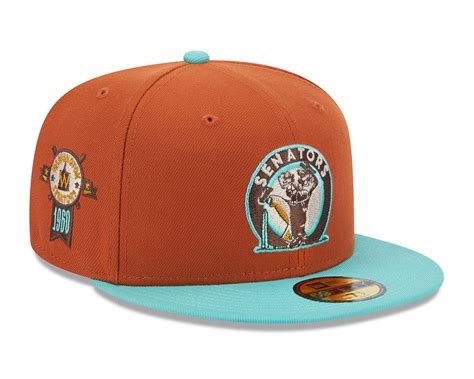 Groovy Pack Fitted Hats by Lids HD | Rust Orange Clear Mint Fitted Caps