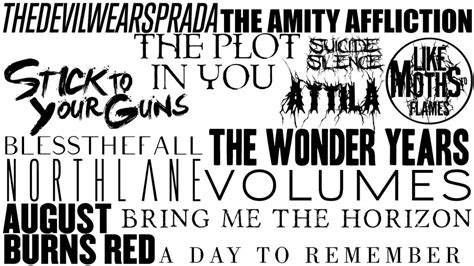 Band Logos and Fonts: by NicholasCassidy on DeviantArt