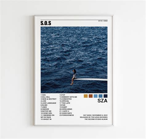 SZA Poster SOS Poster SZA Tracklist Album Cover Poster - Etsy