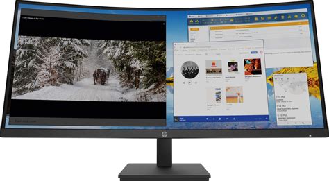 Customer Reviews: HP 34" LED Curved WQHD Monitor (HDMI, DisplayPort, USB-C) Black m34d - Best Buy