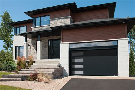 Flush residential garage door contemporary style - Portes Olympique