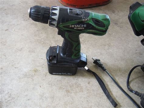 Hitachi Cordless Circular Saw with Battery and Charger Plus Hitachi Cordless Drill with Battery