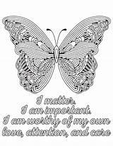 Free Printable Positive Affirmation Coloring Pages sketch template
