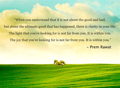 When you understand that it is not about…| Prem Rawat