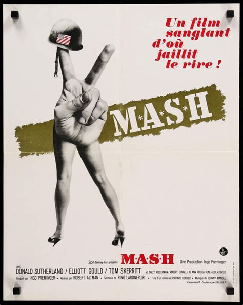 M*A*S*H (1970) Original French Movie Poster - 18" x 21" - Original Film Art - Vintage Movie Posters