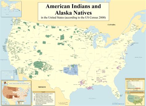 Native Americans in the United States (2000) [3358 × 2448] : MapPorn