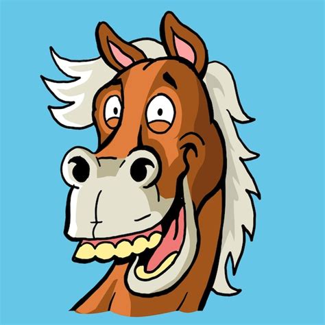 Cartoon Horse Face