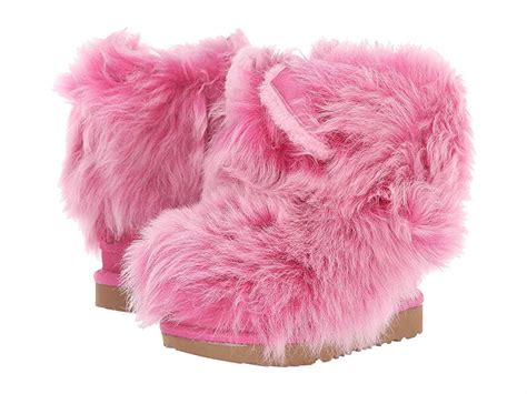 UGG Kids Pinkipuff Classic II (Toddler/Little Kid) (Pink Azalea) Girls ...