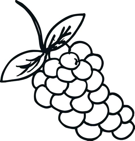 Grapes Coloring Pages - Best Coloring Pages For Kids | Food coloring pages, Fruit coloring pages ...