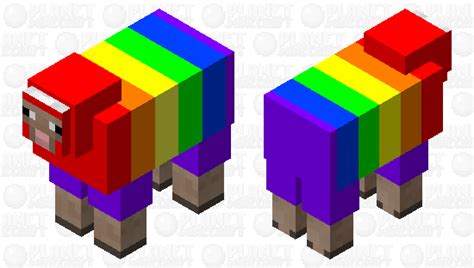 Rainbow sheep Minecraft Mob Skin