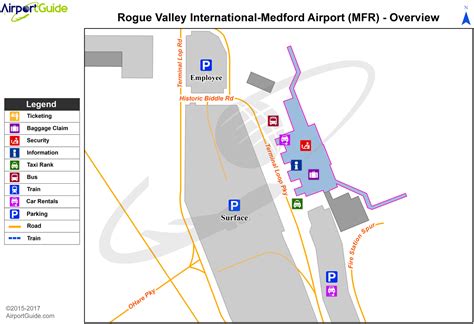 Medford - Rogue Valley International - Medford (MFR) Airport Terminal Map - Overview | Airport ...