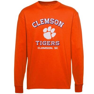 Clemson Tigers Campus Long Sleeve T-Shirt - Orange - Fanatics.com