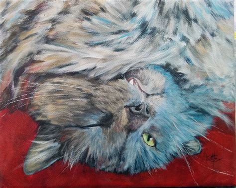 Mondays… | Fluffy cat, Crazy cats, Painting