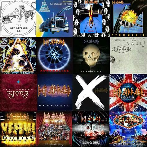 Def Leppard album covers | Def leppard albums, Def leppard songs, Def leppard