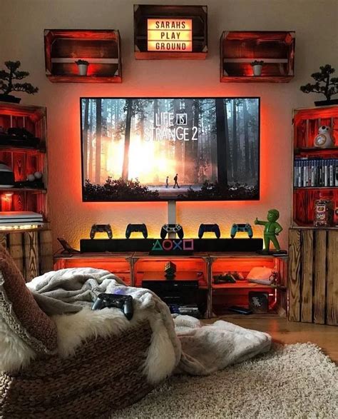 35 creative college apartment decoration 28 | Video game room design ...