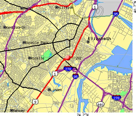 Elizabeth Nj Zip Code Map – Map Vector