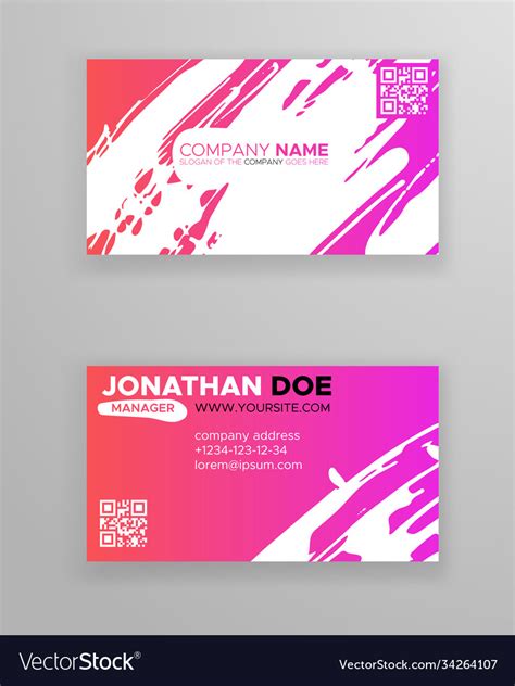 Creative color business card templates Royalty Free Vector