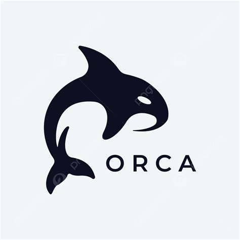 Black Orca Whale Logo For Business Branding Sign Logo Aquatic Vector, Sign, Logo, Aquatic PNG ...