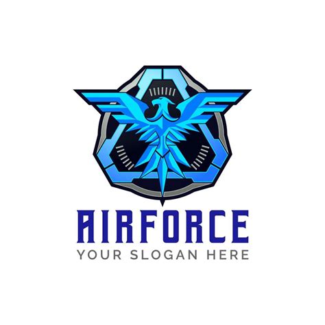 Tactical Eagle airforce squadrone logo design template vector ...