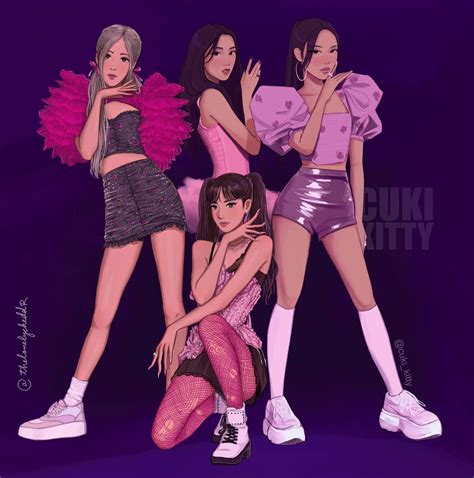 ArtStation - BLACKPINK fanart illustration collab