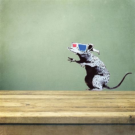 Banksy 3D Rat Wall Decal by Campfire Graphics | Zanui | Rat wall, Wall decals, Banksy