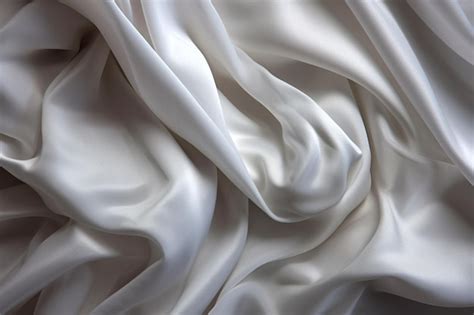 Premium AI Image | pure white satin fabric