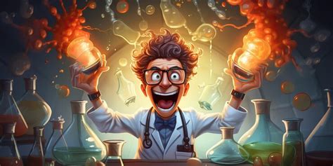 Premium Photo | Mad crazy scientist doctor doing experiments in a ...