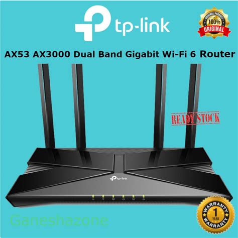 Jual TP-Link Archer AX53 AX3000 Dual Band Gigabit Wi-Fi 6 Router | Shopee Indonesia