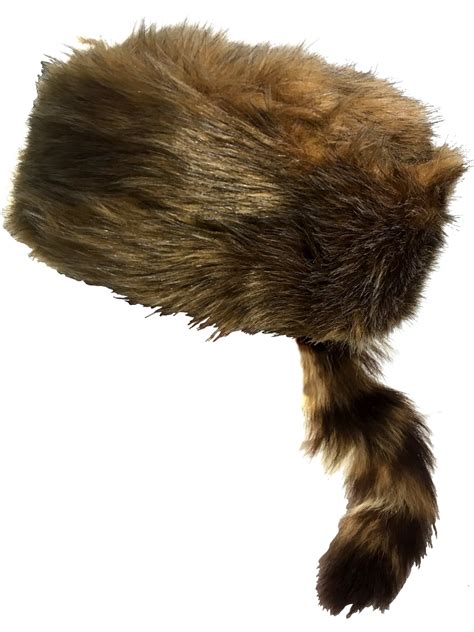 Dress Up & Pretend Play Hats Adult Coonskin Daniel Boone Hat ...