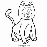 Cat Coloring Pages Free Printable PDF sketch template