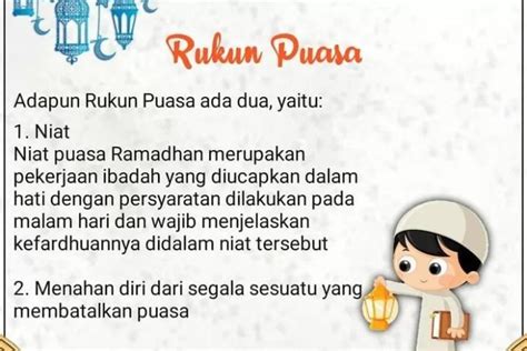 Penting Bagi Orang Muslim! Inilah 2 Rukun Puasa Ramadhan yang Wajib Diketahui - Madiun Network