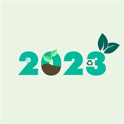 Premium Vector | Happy new year 2023 green version, make 2023 green. go ...