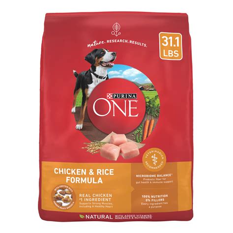 Purina One SmartBlend Natural Chicken & Rice Dry Dog Food - Shop Dogs ...