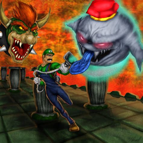 Luigi's Mansion Final Battle: King Boo and Bowser by Tycony23 on DeviantArt