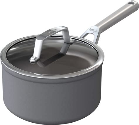 Customer Reviews: Ninja Foodi NeverStick Premium 2 1/2-Quart Saucepan with Glass Lid Gray C30225 ...