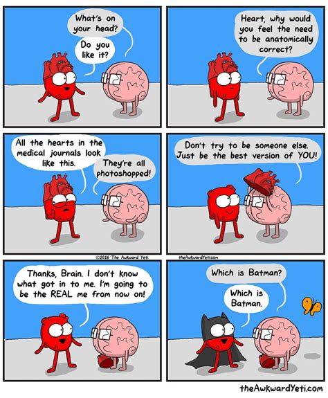 17 comics that illustrate the tricky relationship between your heart and brain. - Upworthy