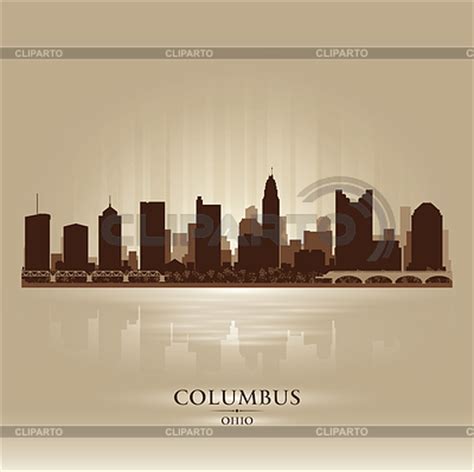 Columbus Ohio city skyline silhouette | Stock Vector Graphics | CLIPARTO