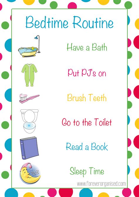 Free Printable Morning Routine Charts With Pictures Web Visual ...