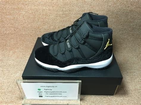 air jordan 11 black velvet from flightvip.cn - YouTube