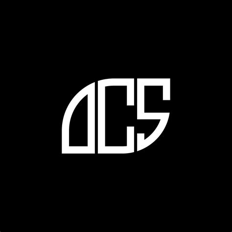 OCS letter logo design on BLACK background. OCS creative initials letter logo concept. OCS ...