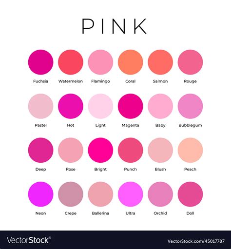 129 Shades Of Pink Color With Names, Hex, RGB, CMYK Codes, 54% OFF