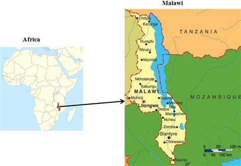 Map of Malawi showing cities and some major towns. | Download Scientific Diagram